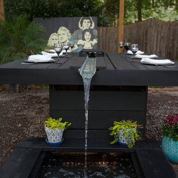 A modern backyard in Culpeper VA