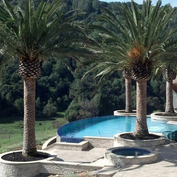 Spanish Swimming Pool with Vanishing Edge