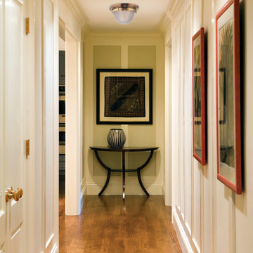 Winfield Flush Mounts along Hallway