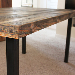 Reclaimed Wood Dining and Kitchen Table - Dining Tables