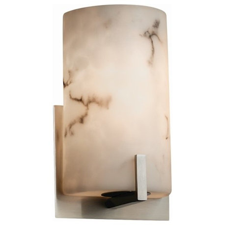 Justice Design LumenAria Century ADA 1-Light Sconce, Brushed Nickel