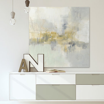 "Soft Scape V" Painting Print on Wrapped Canvas