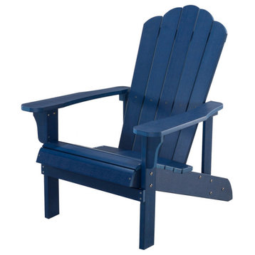 Orlando Plastic Wood Adirondack Chair, Blue
