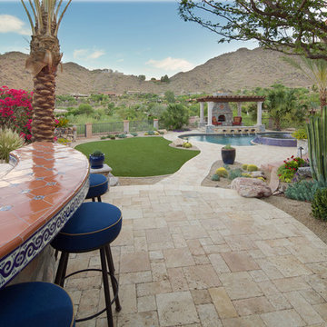 Swimming Pool & Spa and Pergola with Fireplace