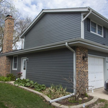 Exterior renovation with Hardie Iron Gray