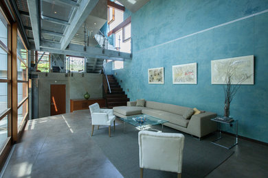 Living room - contemporary living room idea in Los Angeles