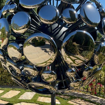 Space Expansion Sculpture in Silver