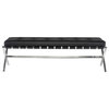 Auguste Bench 59" in Brushed Stainless Steel, Black