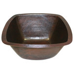 SimplyCopper - 15" Square Copper Kitchen Bar Prep Sink Drop In or Under Mount - Welcome to Simply Copper