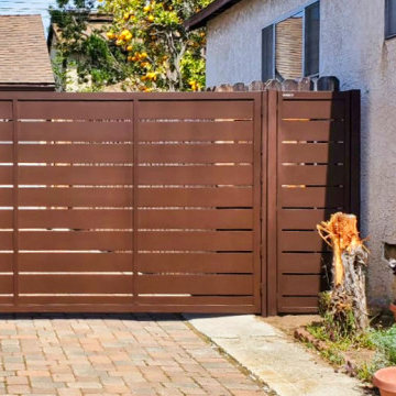 Los Angeles Powder-Coated Aluminum Driveway Gate