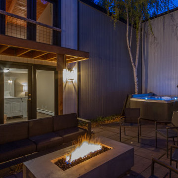 AFTER: Exterior courtyard with added & upgraded ammenities