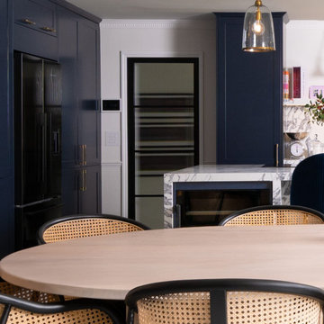 Blue Classic Kitchen in Wheathampstead