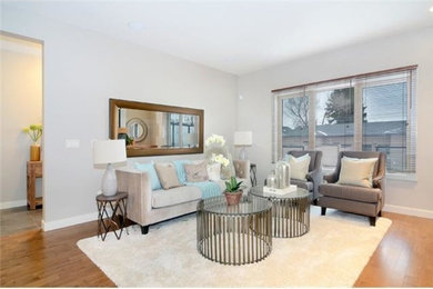 Living room - transitional living room idea in Calgary