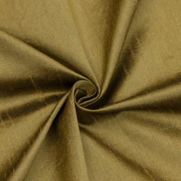 Antique Gold Art Silk Fabric By The Yard, Faux Silk