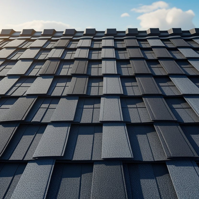 Dark roof shingles