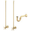 Embassy 30" Wash Stand and P-Trap, Gold