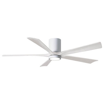 Irene 6-Speed DC 60" Ceiling Fan w/ Integrated Light Kit in White with Matte W