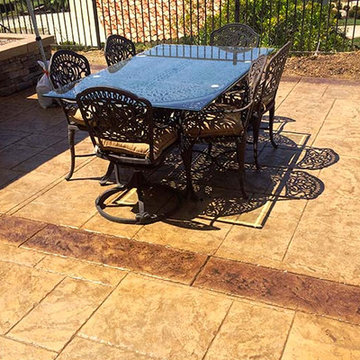 Stamped and Stained Concrete Patio