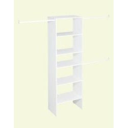 ClosetMaid Selectives 25-Inc White Custom Closet Organizer - Closet Organizers