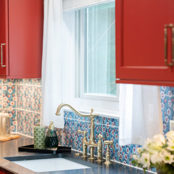 Turkish Tea Room Inspired Colorful Kitchen