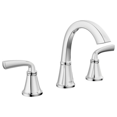 Delta 35864LF Geist Two Handle Widespread Bathroom Faucet