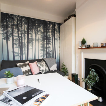 Scandinavian Influences Home Office/Guest Bedroom