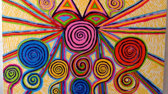 origingal paintings- colorful paintings for any space-WARMTH