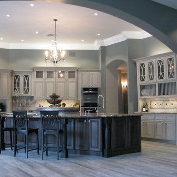 Elegant Gray Transitional Kitchen