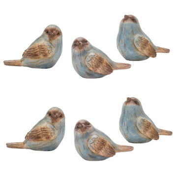 Bird Figurine, 6-Piece Set