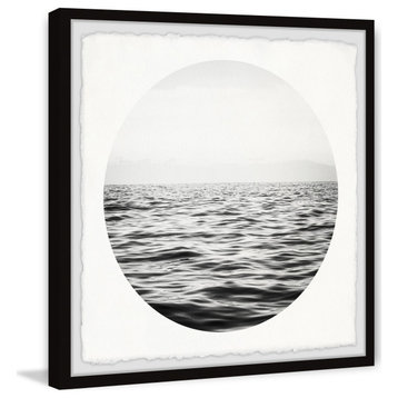"Deep Dark Sea" Framed Painting Print, 32x32