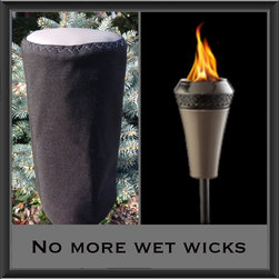 Island King Tiki Torch Covers - NO MORE WET WICKS - Outdoor Products
