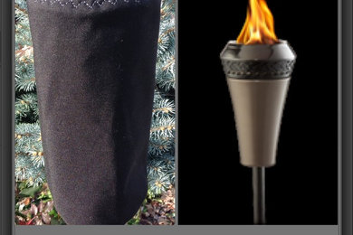 Island King Tiki Torch Covers - NO MORE WET WICKS