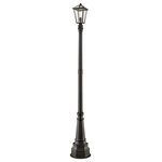Z-LITE - Z-LITE 579PHMR-564P-ORB 1 Light Outdoor Post Mounted Fixture, Rubbed Bronze - Z-LITE 579PHMR-564P-ORB 1 Light Outdoor Post Mounted Fixture,Rubbed BronzeSoftly illuminate an exterior front or back walkway with a classic fixture reflecting a charming village theme. Made from Rubbed Bronze metal and seedy glass panels, this one-light outdoor post mounted fixture delivers a charming upgrade with tasteful, artistic detailing and industrial-inspired attitude. A transitional-style frame with bold glass panels make this a truly timeless collection. Offered in wall mount, pendants and even post lights, the Talbot family is available in two finishes, Midnight Black with Clear beveled glass panels or Rubbed Bronze with Seeded Glass Panels.Style: Transitional, Traditional, Frame Finish: Rubbed BronzeCollection: TalbotShade Finish/Color: SeedyFrame Material: Stainless Steel + AluminiumShade Material: GlassActual Weight(lbs): 19Dimension(in): 14.75(W) x 96.75(H)Bulb: (1)100W Medium Base(Not Included),DimmableUL Classification: CUL/cETLuUL Application: Wet