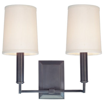 Hudson Valley Clinton Two Light Wall Sconce 812-OB