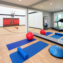 Sport Court + Fitness Room