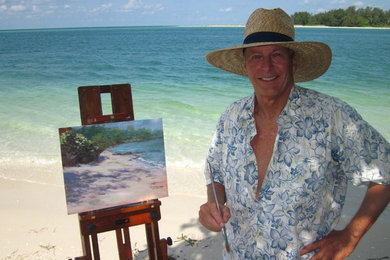 Plein Air Painting at Shell Beach -- Siesta Key, Florida