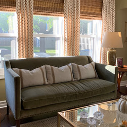 Custom Lumbar Pillows with Decorative Tape - Decorative Pillows