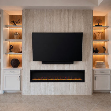Fireplace & Entertainment Wall