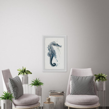"Mysterious Seahorse" Framed Painting Print