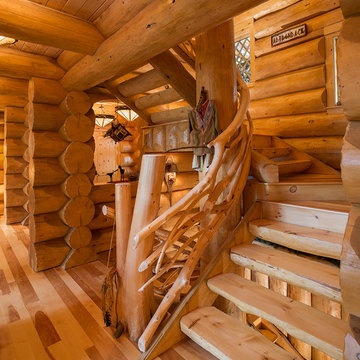 Big Moose, New York Log Home