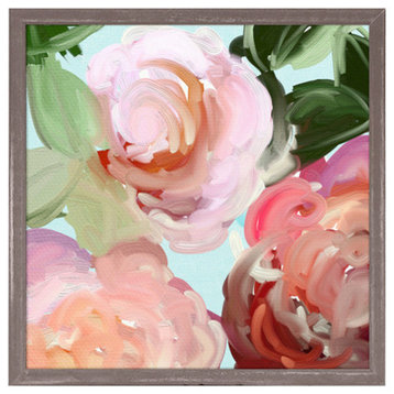 "Traci's Flowers" Mini Framed Canvas by Cathy Walters