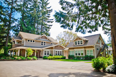 Example of an exterior home design in Vancouver