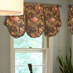 Priority Home & Design - Custom Box Pleat Balloon Valance  - Select From 500+ Fabrics - Valances