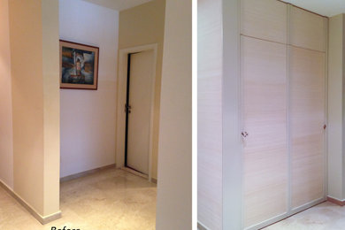 Example of a small eclectic foyer design in Other