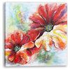 "Imani Abstract Flowers" Hand Painted Art On Gallery Wrap Canvas