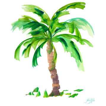 "Watercolor Palm II" Canvas Art, 24"x36"
