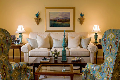 Elegant living room photo in Charlotte