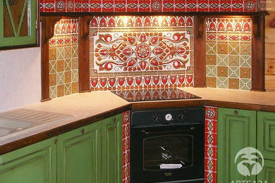Источник вдохновения для домашнего уюта: кухня в стиле рустика