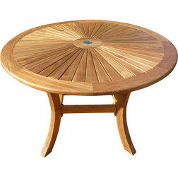 Transitional Outdoor Dining Tables by Chic Teak