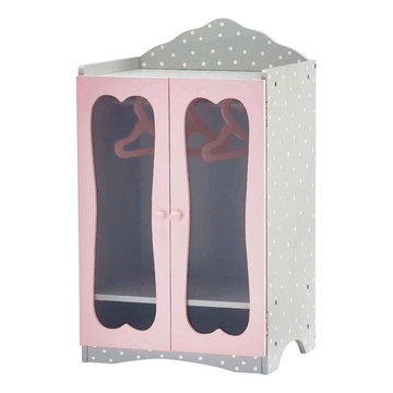 Olivia's Little World - 18 inch Doll Furniture - Classic Wooden Closet